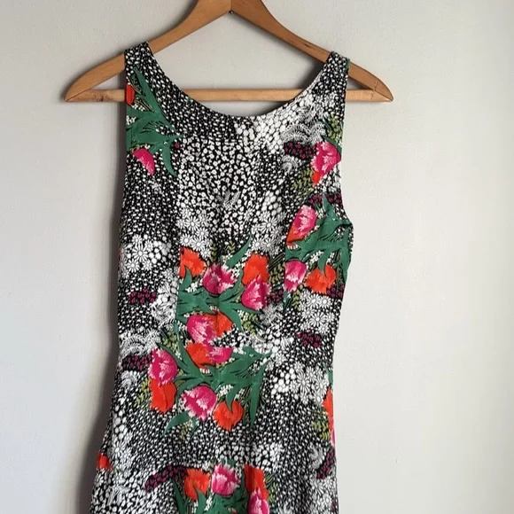 Anthropologie Maeve Violette Floral Midi Dress - Picture 9 of 14